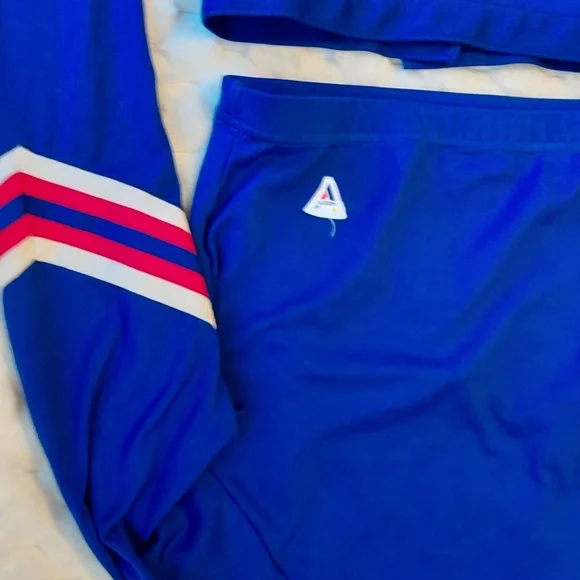 Vintage Blue Uniform with Striped Sleeves - Picture 10 of 10